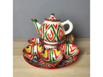 Чайный сервиз "АТЛАС" цветной НА 6 ПЕРСОН