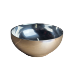 Чаша из нерж., полированная, 11.5 см AISI 304 (двойное дно)