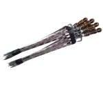 Двойной шампур "Мастер" с деревянной ручкой (шампур-вилка), 12х3 мм, 40 см