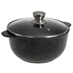 Кастрюля 4л алюм., антипригарное покрытие и стеклян. крышка  серия "Орион"