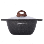 Кастрюля 8л со стекл. крышкой, АП линия "Granit ultra" (original)
