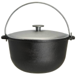 Казан чугунный походный 6л, с ал. крышкой "Туризм" Гардарика