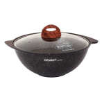 Казан для плова 4,5л со стекл. крышкой, АП линия "Granit ultra" (original)