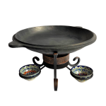 Крышка-сковородка на 10л чугунная, 38см, Узбекистан