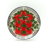 Ляган Риштанская Керамика 32 см. плоский, Яблоко