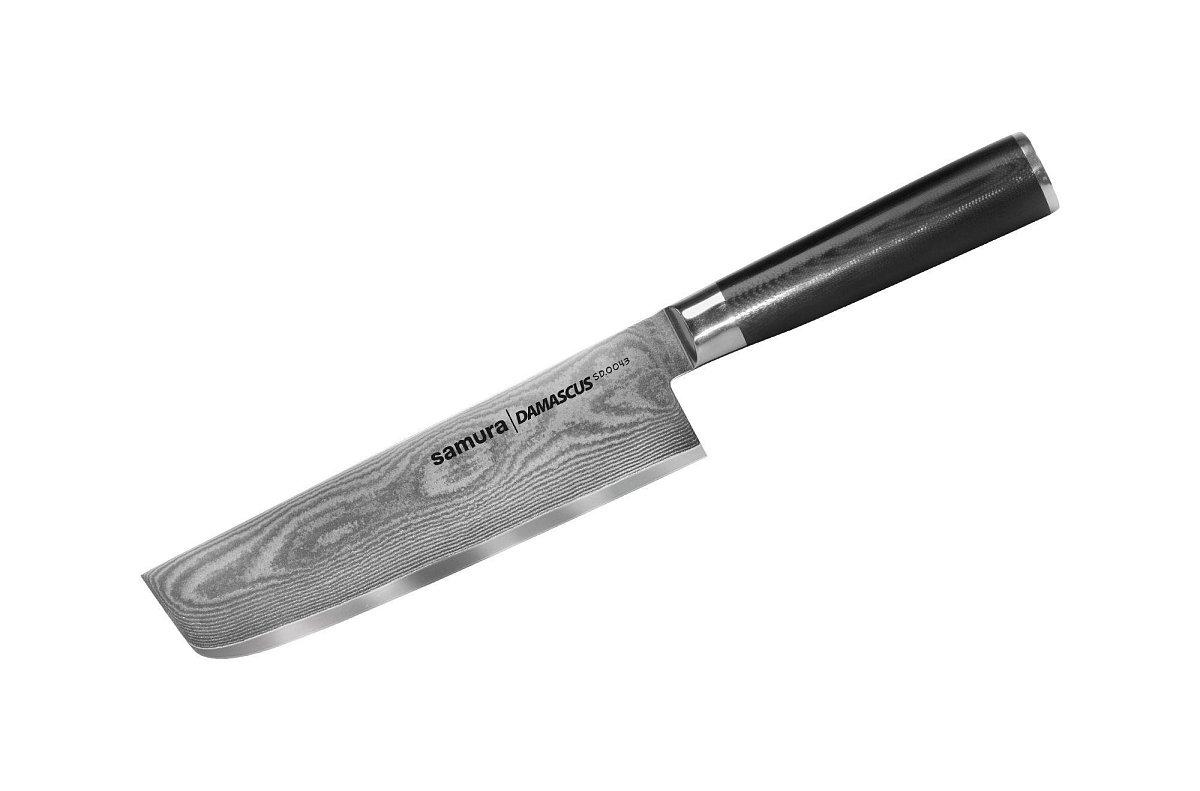 Нож Накири Samura Damascus, 167 мм, Черный - изображение 1