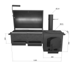 Печь ПКМ-смокер профи (без подставки)