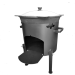 Печь разборная под казан 12 литров с платформой