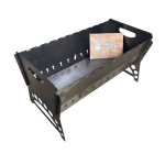 Разборный мангал, 2,5 мм толщина, некрашеный