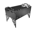 Разборный мангал, 3мм толщина, 30см высота