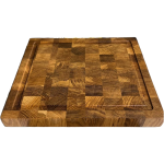 Разделочная торцевая доска из дуба 340х260х30мм