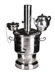 Самовар Турецкий из нерж. стали 6 литров, две чаши Zarifis