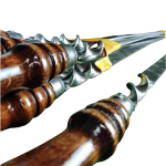 Шампур с деревянной ручкой для люля 20х3 мм 60 см