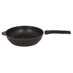 Сковорода 220/50мм со съемной ручкой, АП (темный мрамор)