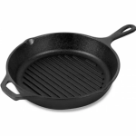 Сковорода-гриль чугунная с литой ручкой 26см Гардарика