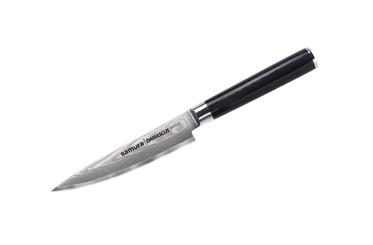 Универсальный нож Samura Damascus, 125 мм, Черный - изображение 1